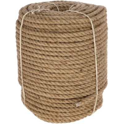 Kerbl Lina do zabawy Jute, materiał do zabawy dla świń, materiał naturalny, Ø 10 mm, rolka 220 m, organiczna, biodegradowalna, bogata w błonnik Kerbl Lina do zabawy Jute, materiał do zabawy dla świń, materiał naturalny, Ø 10 mm, rolka 220 m, organiczna, biodegradowalna, bogata w błonnik