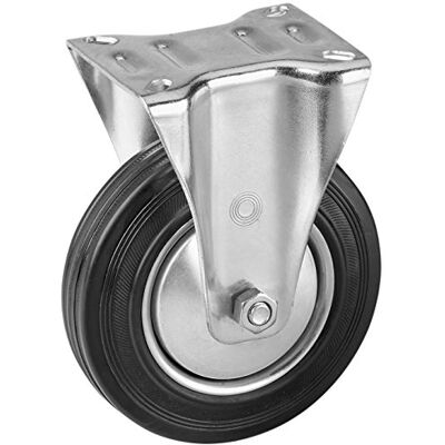 Metafranc Kółko podporowe Ø 140 mm – płyta 104 x 80 mm – koło z pełnej gumy – miękka powierzchnia bieżna – łożysko toczne – nośność 115 kg/rolka transportowa/rolka do mebli/rolka do dużych Metafranc Kółko podporowe Ø 140 mm – płyta 104 x 80 mm – koło z pełnej gumy – miękka powierzchnia bieżna – łożysko toczne – nośność 115 kg/rolka transportowa/rolka do mebli/rolka do dużych