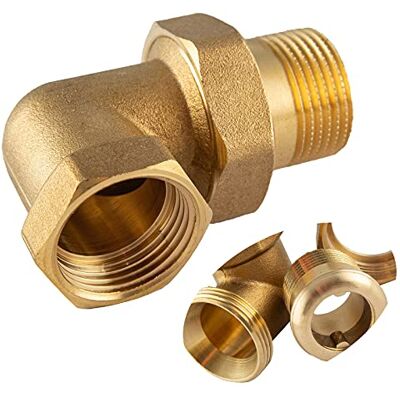 konst-install Złączka śrubowa kątowa 1/2 cala (średnica IG 18,6 mm x gwint zewnętrzny Ø 21 mm), gwint wewnętrzny, gwint wewnętrzny, gwint wewnętrzny: 90 stopni konst-install Złączka śrubowa kątowa 1/2 cala (średnica IG 18,6 mm x gwint zewnętrzny Ø 21 mm), gwint wewnętrzny, gwint wewnętrzny, gwint wewnętrzny: 90 stopni