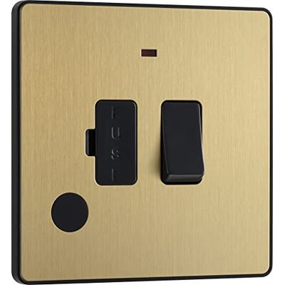 BG Electrical Evolve Wi-Fi Extender, podwójnie przełączany z portem ładowania USB, 13 A, mosiądz satynowy BG Electrical Evolve Wi-Fi Extender, podwójnie przełączany z portem ładowania USB, 13 A, mosiądz satynowy