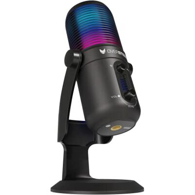 Oversteel Elinvar mikrofon do gier USB, kardioidalny i wielokierunkowy z ramieniem i stojakiem, podświetlenie RGB, Plug & Play, kompatybilny z PC, XBOX Series, PS4, PS5 i Mac, czarny Oversteel Elinvar mikrofon do gier USB, kardioidalny i wielokierunkowy z ramieniem i stojakiem, podświetlenie RGB, Plug & Play, kompatybilny z PC, XBOX Series, PS4, PS5 i Mac, czarny