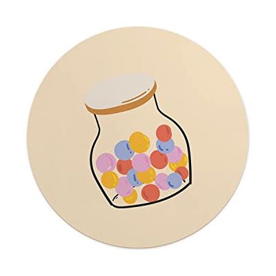 Questo Casa , Okrągły Drukowane Cyfrowo Podkładka Pod Mysz, Antypoślizgowa Podstawa, Średnica: 22 Cm Questo Casa , Okrągły Drukowane Cyfrowo Podkładka Pod Mysz, Antypoślizgowa Podstawa, Średnica: 22 Cm