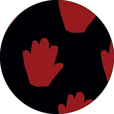 Bonateks , Okrągła podkładka pod mysz z nadrukiem cyfrowym, antypoślizgowy spód, do biura i domu, średnica: 22 cm Bonateks , Okrągła podkładka pod mysz z nadrukiem cyfrowym, antypoślizgowy spód, do biura i domu, średnica: 22 cm