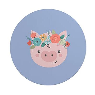 Questo Casa , Okrągły Drukowane Cyfrowo Podkładka Pod Mysz, Antypoślizgowa Podstawa, Średnica: 22 Cm Questo Casa , Okrągły Drukowane Cyfrowo Podkładka Pod Mysz, Antypoślizgowa Podstawa, Średnica: 22 Cm