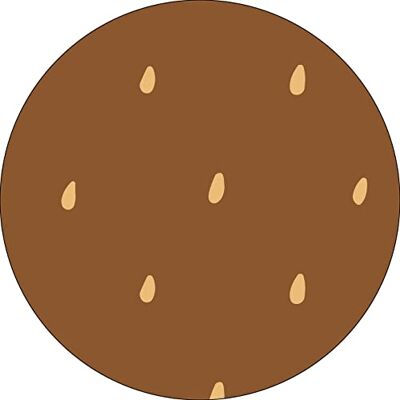 Bonateks , Okrągła podkładka pod mysz z nadrukiem cyfrowym, antypoślizgowy spód, do biura i domu, średnica: 22 cm Bonateks , Okrągła podkładka pod mysz z nadrukiem cyfrowym, antypoślizgowy spód, do biura i domu, średnica: 22 cm