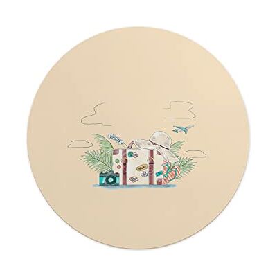 Questo Casa , Okrągły Drukowane Cyfrowo Podkładka Pod Mysz, Antypoślizgowa Podstawa, Średnica: 22 Cm Questo Casa , Okrągły Drukowane Cyfrowo Podkładka Pod Mysz, Antypoślizgowa Podstawa, Średnica: 22 Cm