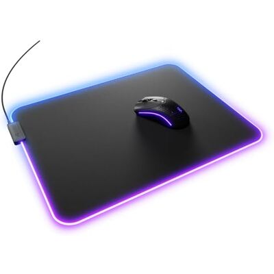 GLORIOUS Gaming GMP 2 GLED XL – podkładka pod mysz z dwustrefowym podświetleniem RGB, bezszwową krawędzią InfiniGlow, powierzchnią premium i gumowym spodem dla wszystkich sensorów (465 x 355 x 3 mm) GLORIOUS Gaming GMP 2 GLED XL – podkładka pod mysz z dwustrefowym podświetleniem RGB, bezszwową krawędzią InfiniGlow, powierzchnią premium i gumowym spodem dla wszystkich sensorów (465 x 355 x 3 mm)