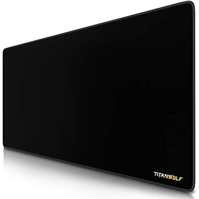 CSL-Computer TITANWOLF XXL podkładka pod mysz do gier 900 x 400 mm tytanowa podkładka pod mysz wilk XXL duży motyw mata stołowa bardzo duży rozmiar poprawia precyzję i szybkość dla Roccat Razer Logitech mysz i CSL-Computer TITANWOLF XXL podkładka pod mysz do gier 900 x 400 mm tytanowa podkładka pod mysz wilk XXL duży motyw mata stołowa bardzo duży rozmiar poprawia precyzję i szybkość dla Roccat Razer Logitech mysz i