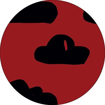 Bonateks , Okrągła podkładka pod mysz z nadrukiem cyfrowym, antypoślizgowy spód, do biura i domu, średnica: 22 cm Bonateks , Okrągła podkładka pod mysz z nadrukiem cyfrowym, antypoślizgowy spód, do biura i domu, średnica: 22 cm
