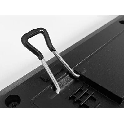VDE Industries Wymienne nóżki klawiatury komputerowej, 2 szt. gumowy uchwyt, mały, ergonomiczny, pochylony stojak, klipsy do podpierania nóg klawiatury do Logitech K120, K260, K270, K330, K345, K350, K360, K520, VDE Industries Wymienne nóżki klawiatury komputerowej, 2 szt. gumowy uchwyt, mały, ergonomiczny, pochylony stojak, klipsy do podpierania nóg klawiatury do Logitech K120, K260, K270, K330, K345, K350, K360, K520,