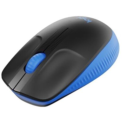 Logitech M190 Bezprzewodowa mysz, Duży, oburęczny, 18-miesięczna żywotność baterii z trybem oszczędzania energii, precyzyjne sterowanie kursorem i przewijanie, szerokie kółko przewijania Niebieski Logitech M190 Bezprzewodowa mysz, Duży, oburęczny, 18-miesięczna żywotność baterii z trybem oszczędzania energii, precyzyjne sterowanie kursorem i przewijanie, szerokie kółko przewijania Niebieski