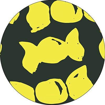 Bonateks , Okrągła podkładka pod mysz z nadrukiem cyfrowym, antypoślizgowy spód, do biura i domu, średnica: 22 cm Bonateks , Okrągła podkładka pod mysz z nadrukiem cyfrowym, antypoślizgowy spód, do biura i domu, średnica: 22 cm
