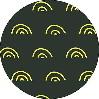 Bonateks , Okrągła podkładka pod mysz z nadrukiem cyfrowym, antypoślizgowy spód, do biura i domu, średnica: 22 cm Bonateks , Okrągła podkładka pod mysz z nadrukiem cyfrowym, antypoślizgowy spód, do biura i domu, średnica: 22 cm