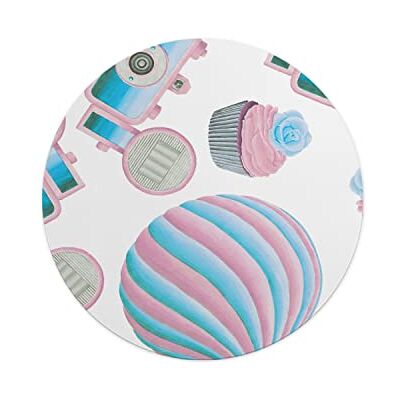Questo Casa , Okrągły Drukowane Cyfrowo Podkładka Pod Mysz, Antypoślizgowa Podstawa, Średnica: 22 Cm Questo Casa , Okrągły Drukowane Cyfrowo Podkładka Pod Mysz, Antypoślizgowa Podstawa, Średnica: 22 Cm