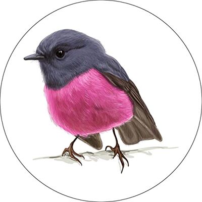 Bonateks , Okrągła podkładka pod mysz z nadrukiem cyfrowym, antypoślizgowy spód, do biura i domu, średnica: 22 cm Bonateks , Okrągła podkładka pod mysz z nadrukiem cyfrowym, antypoślizgowy spód, do biura i domu, średnica: 22 cm