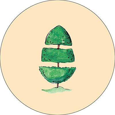 Bonateks , Okrągła podkładka pod mysz z nadrukiem cyfrowym, antypoślizgowy spód, do biura i domu, średnica: 22 cm Bonateks , Okrągła podkładka pod mysz z nadrukiem cyfrowym, antypoślizgowy spód, do biura i domu, średnica: 22 cm