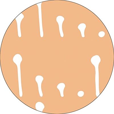 Bonateks , Okrągła podkładka pod mysz z nadrukiem cyfrowym, antypoślizgowy spód, do biura i domu, średnica: 22 cm Bonateks , Okrągła podkładka pod mysz z nadrukiem cyfrowym, antypoślizgowy spód, do biura i domu, średnica: 22 cm