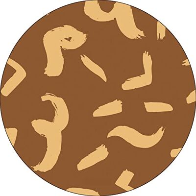 Bonateks , Okrągła podkładka pod mysz z nadrukiem cyfrowym, antypoślizgowy spód, do biura i domu, średnica: 22 cm Bonateks , Okrągła podkładka pod mysz z nadrukiem cyfrowym, antypoślizgowy spód, do biura i domu, średnica: 22 cm