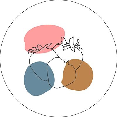 Bonateks , Okrągła podkładka pod mysz z nadrukiem cyfrowym, antypoślizgowy spód, do biura i domu, średnica: 22 cm Bonateks , Okrągła podkładka pod mysz z nadrukiem cyfrowym, antypoślizgowy spód, do biura i domu, średnica: 22 cm