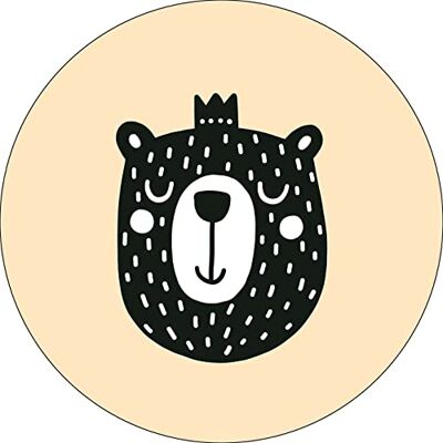 Bonateks , Okrągła podkładka pod mysz z nadrukiem cyfrowym, antypoślizgowy spód, do biura i domu, średnica: 22 cm Bonateks , Okrągła podkładka pod mysz z nadrukiem cyfrowym, antypoślizgowy spód, do biura i domu, średnica: 22 cm