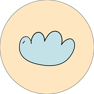 Bonateks , Okrągła podkładka pod mysz z nadrukiem cyfrowym, antypoślizgowy spód, do biura i domu, średnica: 22 cm Bonateks , Okrągła podkładka pod mysz z nadrukiem cyfrowym, antypoślizgowy spód, do biura i domu, średnica: 22 cm