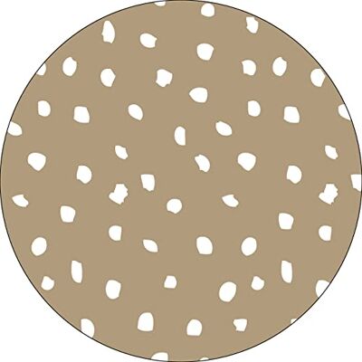 Bonateks , Okrągła podkładka pod mysz z nadrukiem cyfrowym, antypoślizgowy spód, do biura i domu, średnica: 22 cm Bonateks , Okrągła podkładka pod mysz z nadrukiem cyfrowym, antypoślizgowy spód, do biura i domu, średnica: 22 cm