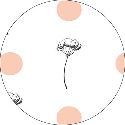 Bonateks , Okrągła podkładka pod mysz z nadrukiem cyfrowym, antypoślizgowy spód, do biura i domu, średnica: 22 cm Bonateks , Okrągła podkładka pod mysz z nadrukiem cyfrowym, antypoślizgowy spód, do biura i domu, średnica: 22 cm