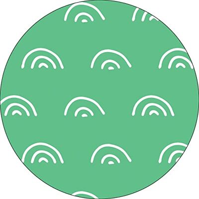 Bonateks , Okrągła podkładka pod mysz z nadrukiem cyfrowym, antypoślizgowy spód, do biura i domu, średnica: 22 cm Bonateks , Okrągła podkładka pod mysz z nadrukiem cyfrowym, antypoślizgowy spód, do biura i domu, średnica: 22 cm