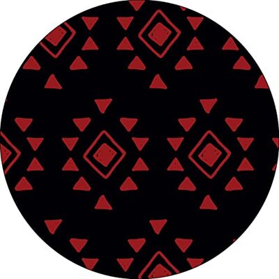 Bonateks , Okrągła podkładka pod mysz z nadrukiem cyfrowym, antypoślizgowy spód, do biura i domu, średnica: 22 cm Bonateks , Okrągła podkładka pod mysz z nadrukiem cyfrowym, antypoślizgowy spód, do biura i domu, średnica: 22 cm