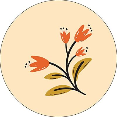 Bonateks , Okrągła podkładka pod mysz z nadrukiem cyfrowym, antypoślizgowy spód, do biura i domu, średnica: 22 cm Bonateks , Okrągła podkładka pod mysz z nadrukiem cyfrowym, antypoślizgowy spód, do biura i domu, średnica: 22 cm