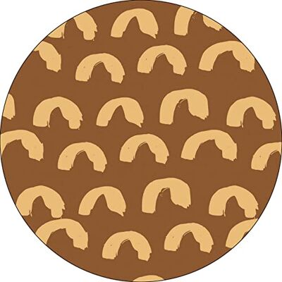 Bonateks , Okrągła podkładka pod mysz z nadrukiem cyfrowym, antypoślizgowy spód, do biura i domu, średnica: 22 cm Bonateks , Okrągła podkładka pod mysz z nadrukiem cyfrowym, antypoślizgowy spód, do biura i domu, średnica: 22 cm