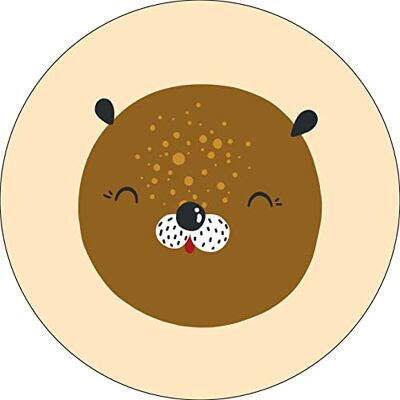 Bonateks , Okrągła podkładka pod mysz z nadrukiem cyfrowym, antypoślizgowy spód, do biura i domu, średnica: 22 cm Bonateks , Okrągła podkładka pod mysz z nadrukiem cyfrowym, antypoślizgowy spód, do biura i domu, średnica: 22 cm
