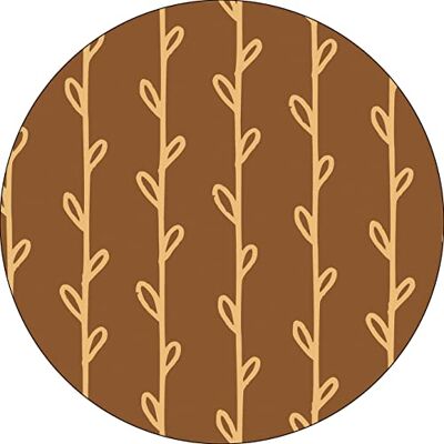 Bonateks , Okrągła podkładka pod mysz z nadrukiem cyfrowym, antypoślizgowy spód, do biura i domu, średnica: 22 cm Bonateks , Okrągła podkładka pod mysz z nadrukiem cyfrowym, antypoślizgowy spód, do biura i domu, średnica: 22 cm