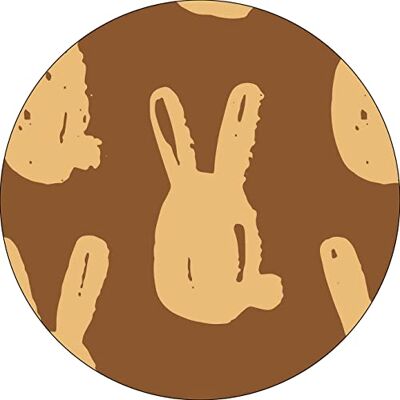 Bonateks , Okrągła podkładka pod mysz z nadrukiem cyfrowym, antypoślizgowy spód, do biura i domu, średnica: 22 cm Bonateks , Okrągła podkładka pod mysz z nadrukiem cyfrowym, antypoślizgowy spód, do biura i domu, średnica: 22 cm