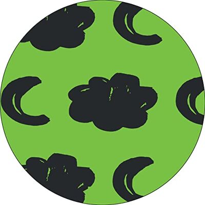 Bonateks , Okrągła podkładka pod mysz z nadrukiem cyfrowym, antypoślizgowy spód, do biura i domu, średnica: 22 cm Bonateks , Okrągła podkładka pod mysz z nadrukiem cyfrowym, antypoślizgowy spód, do biura i domu, średnica: 22 cm
