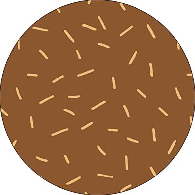 Bonateks , Okrągła podkładka pod mysz z nadrukiem cyfrowym, antypoślizgowy spód, do biura i domu, średnica: 22 cm Bonateks , Okrągła podkładka pod mysz z nadrukiem cyfrowym, antypoślizgowy spód, do biura i domu, średnica: 22 cm