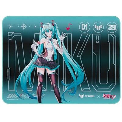 Asus TUF Gaming P1 Hatsune Miku Edition przenośna podkładka pod mysz do gier – 25 cm x 20 cm (średni rozmiar), wodna, powłoka ochronna, wodoodporna powierzchnia, trwałe szwy zapobiegające strzępieniu Asus TUF Gaming P1 Hatsune Miku Edition przenośna podkładka pod mysz do gier – 25 cm x 20 cm (średni rozmiar), wodna, powłoka ochronna, wodoodporna powierzchnia, trwałe szwy zapobiegające strzępieniu