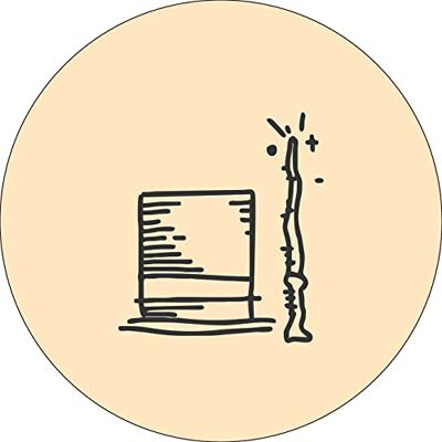 Bonateks , Okrągła podkładka pod mysz z nadrukiem cyfrowym, antypoślizgowy spód, do biura i domu, średnica: 22 cm Bonateks , Okrągła podkładka pod mysz z nadrukiem cyfrowym, antypoślizgowy spód, do biura i domu, średnica: 22 cm