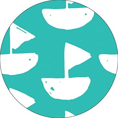 Bonateks , Okrągła podkładka pod mysz z nadrukiem cyfrowym, antypoślizgowy spód, do biura i domu, średnica: 22 cm Bonateks , Okrągła podkładka pod mysz z nadrukiem cyfrowym, antypoślizgowy spód, do biura i domu, średnica: 22 cm
