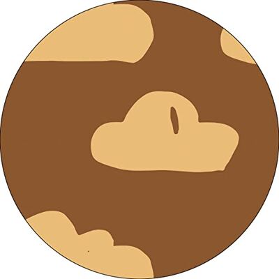 Bonateks , Okrągła podkładka pod mysz z nadrukiem cyfrowym, antypoślizgowy spód, do biura i domu, średnica: 22 cm Bonateks , Okrągła podkładka pod mysz z nadrukiem cyfrowym, antypoślizgowy spód, do biura i domu, średnica: 22 cm