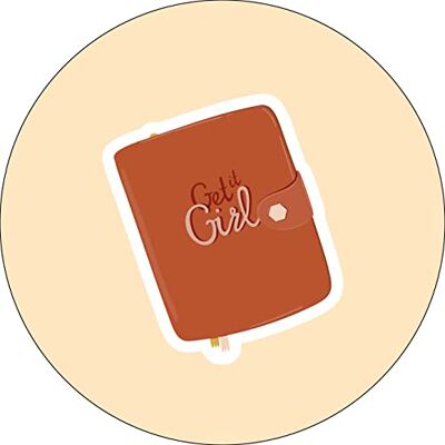 Bonateks , Okrągła podkładka pod mysz z nadrukiem cyfrowym, antypoślizgowy spód, do biura i domu, średnica: 22 cm Bonateks , Okrągła podkładka pod mysz z nadrukiem cyfrowym, antypoślizgowy spód, do biura i domu, średnica: 22 cm