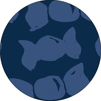 Bonateks , Okrągła podkładka pod mysz z nadrukiem cyfrowym, antypoślizgowy spód, do biura i domu, średnica: 22 cm Bonateks , Okrągła podkładka pod mysz z nadrukiem cyfrowym, antypoślizgowy spód, do biura i domu, średnica: 22 cm