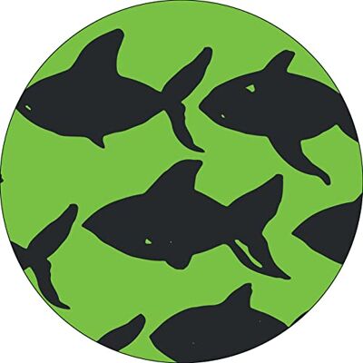 Bonateks , Okrągła podkładka pod mysz z nadrukiem cyfrowym, antypoślizgowy spód, do biura i domu, średnica: 22 cm Bonateks , Okrągła podkładka pod mysz z nadrukiem cyfrowym, antypoślizgowy spód, do biura i domu, średnica: 22 cm