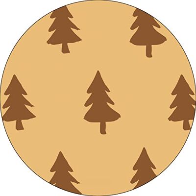 Bonateks , Okrągła podkładka pod mysz z nadrukiem cyfrowym, antypoślizgowy spód, do biura i domu, średnica: 22 cm Bonateks , Okrągła podkładka pod mysz z nadrukiem cyfrowym, antypoślizgowy spód, do biura i domu, średnica: 22 cm