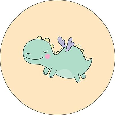 Bonateks , Okrągła podkładka pod mysz z nadrukiem cyfrowym, antypoślizgowy spód, do biura i domu, średnica: 22 cm Bonateks , Okrągła podkładka pod mysz z nadrukiem cyfrowym, antypoślizgowy spód, do biura i domu, średnica: 22 cm