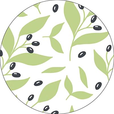 Bonateks , Okrągła podkładka pod mysz z nadrukiem cyfrowym, antypoślizgowy spód, do biura i domu, średnica: 22 cm Bonateks , Okrągła podkładka pod mysz z nadrukiem cyfrowym, antypoślizgowy spód, do biura i domu, średnica: 22 cm