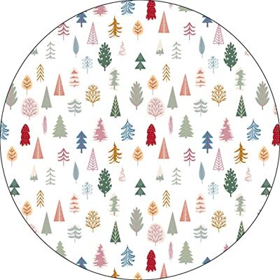 Bonateks , Okrągła podkładka pod mysz z nadrukiem cyfrowym, antypoślizgowy spód, do biura i domu, średnica: 22 cm Bonateks , Okrągła podkładka pod mysz z nadrukiem cyfrowym, antypoślizgowy spód, do biura i domu, średnica: 22 cm
