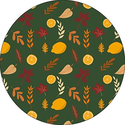 Bonateks , Okrągła podkładka pod mysz z nadrukiem cyfrowym, antypoślizgowy spód, do biura i domu, średnica: 22 cm Bonateks , Okrągła podkładka pod mysz z nadrukiem cyfrowym, antypoślizgowy spód, do biura i domu, średnica: 22 cm