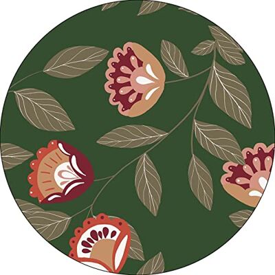 Bonateks , Okrągła podkładka pod mysz z nadrukiem cyfrowym, antypoślizgowy spód, do biura i domu, średnica: 22 cm Bonateks , Okrągła podkładka pod mysz z nadrukiem cyfrowym, antypoślizgowy spód, do biura i domu, średnica: 22 cm