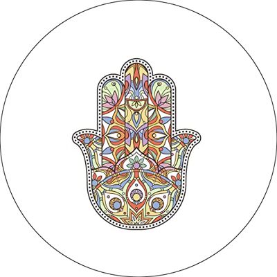 Bonateks , Okrągła podkładka pod mysz z nadrukiem cyfrowym, antypoślizgowy spód, do biura i domu, średnica: 22 cm Bonateks , Okrągła podkładka pod mysz z nadrukiem cyfrowym, antypoślizgowy spód, do biura i domu, średnica: 22 cm